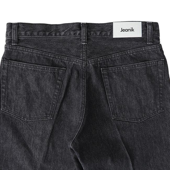 SALE] Jeanik ジーニック ウォッシュドブラック デニムスラックス