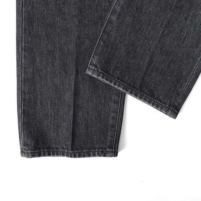 TIME SALE] Jeanik ジーニック ウォッシュドブラック デニムスラックス