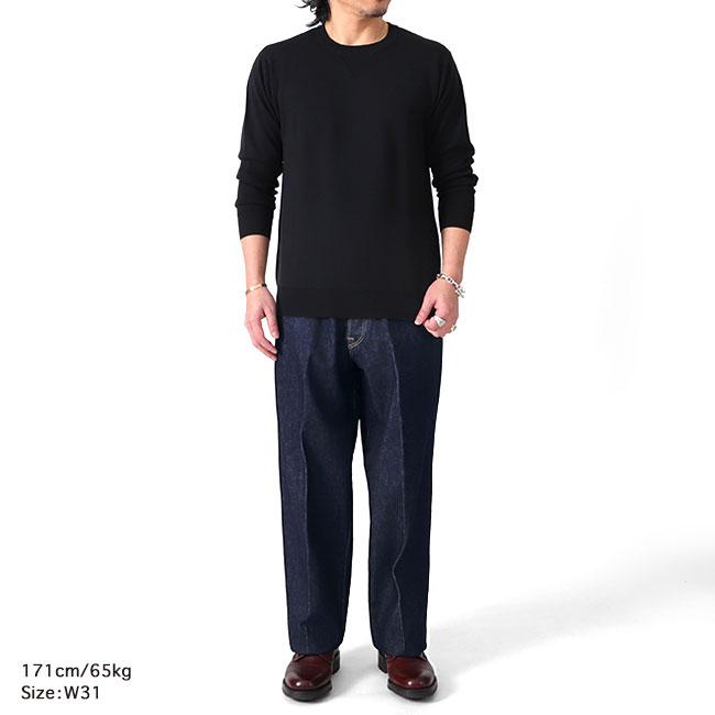 SALE] Jeanik ジーニック インディゴ ブラック ワイド デニム