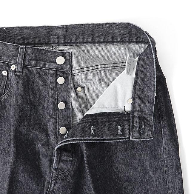 TIME SALE] Jeanik ジーニックウォッシュドブラック ワイド