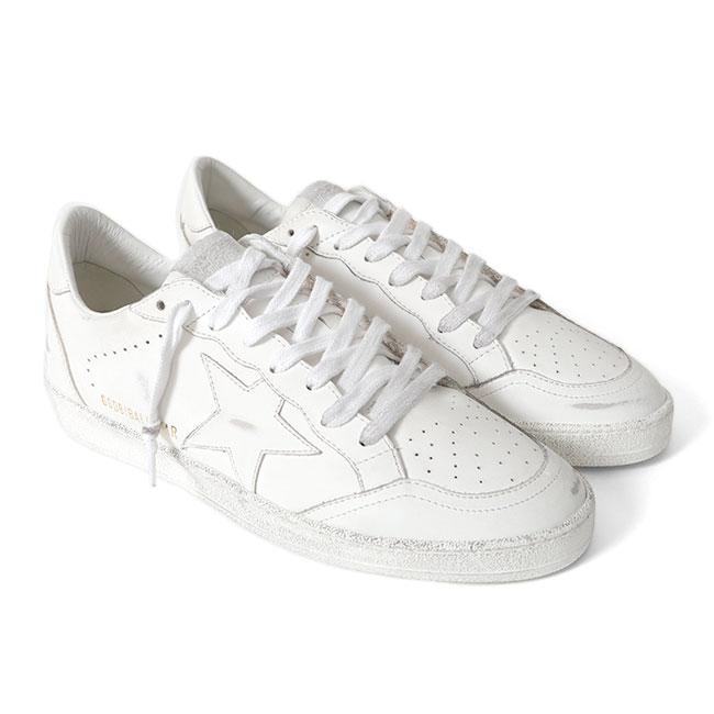 Golden Goose ゴールデングース BALL STAR ボールスター レザーシューズ GMF00117.F004170.10100 白 メンズの画像