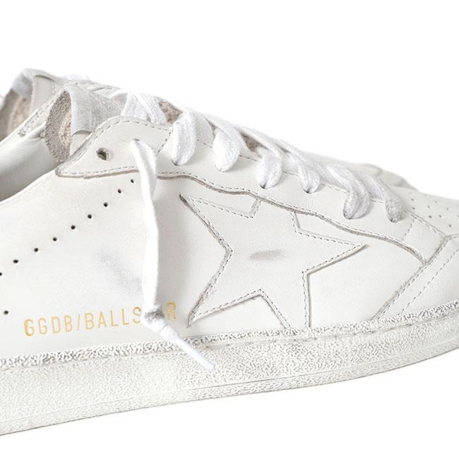 Golden Goose ゴールデングース BALL STAR ボールスター レザーシューズ GMF00117.F004170.10100 白 メンズの画像