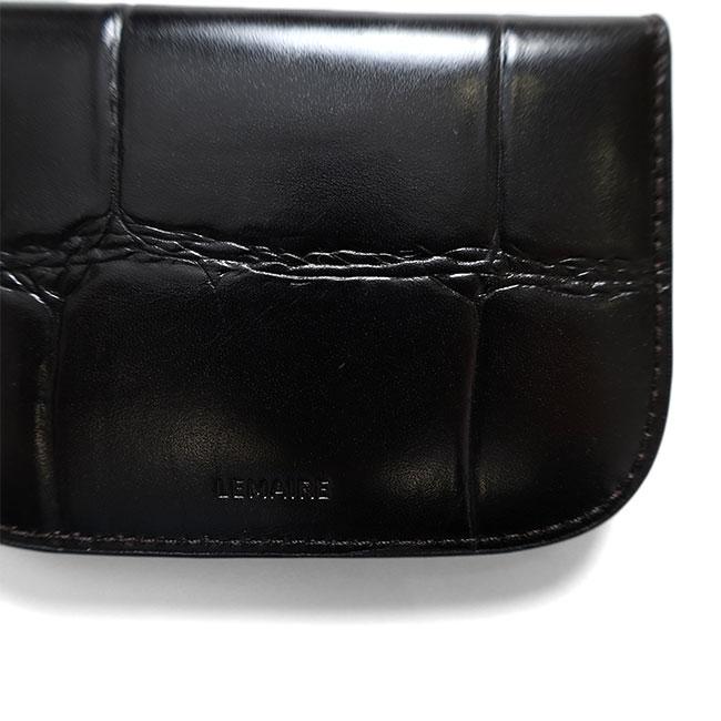 LEMAIRE ルメール SOFT TAB ソフトタブ クロコ柄 カードホルダー