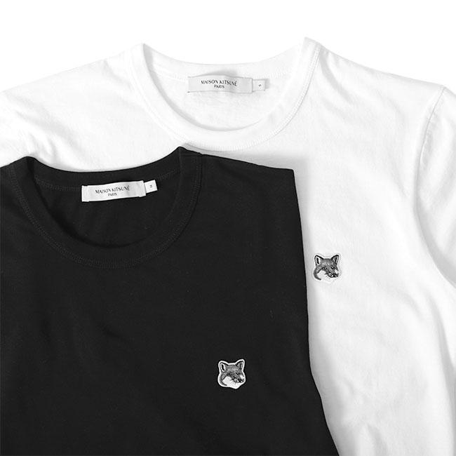 メゾンキツネ　金ロゴTシャツ Maison Kitsune メゾンキツネ チラックスロゴ Tシャツ GU00154KJ0010