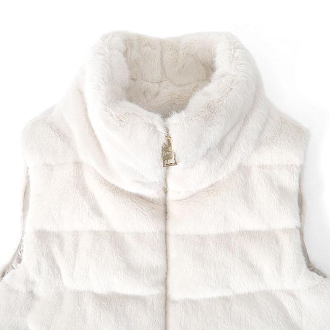 美品 HERNO 21AW バイカラー ストレッチ ナイロン フードベスト 48 ikinakikonashi_hrn2421402