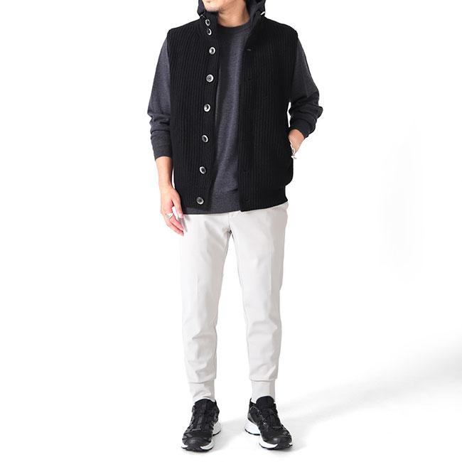SALE] HERNO ヘルノ リゾート デタッチャブルフード付き ニットベスト