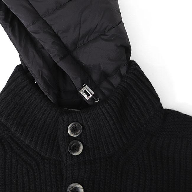 SALE] HERNO ヘルノ リゾート デタッチャブルフード付き ニットベスト