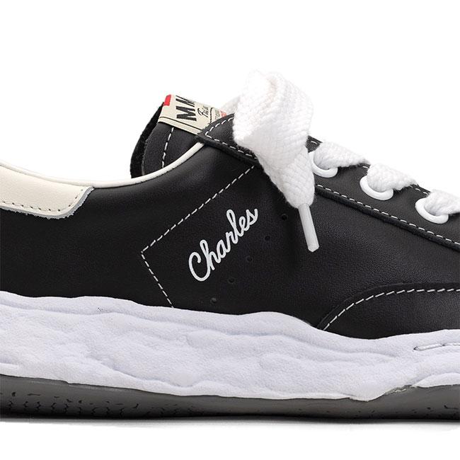 Maison MIHARA YASUHIRO メゾンミハラヤスヒロ CHARLES チャールズ レザー スニーカー A12FW701 黒 ブラック シューズ メンズ レディースの画像