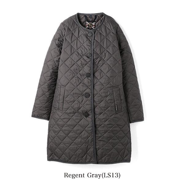 LAVENHAM ラベンハム キルティング ノーカラーコート ラウンド LOUND