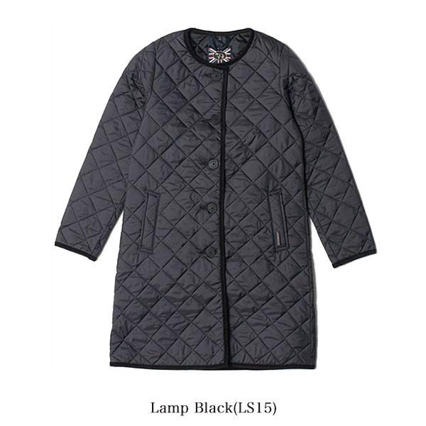 LAVENHAM（ラベンハム） キルティング ノーカラーコート ラウンド