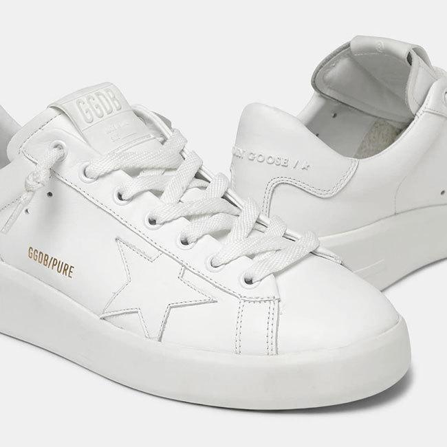 Golden Goose ゴールデングース ピュアスター PURE NEW レザーシューズ 