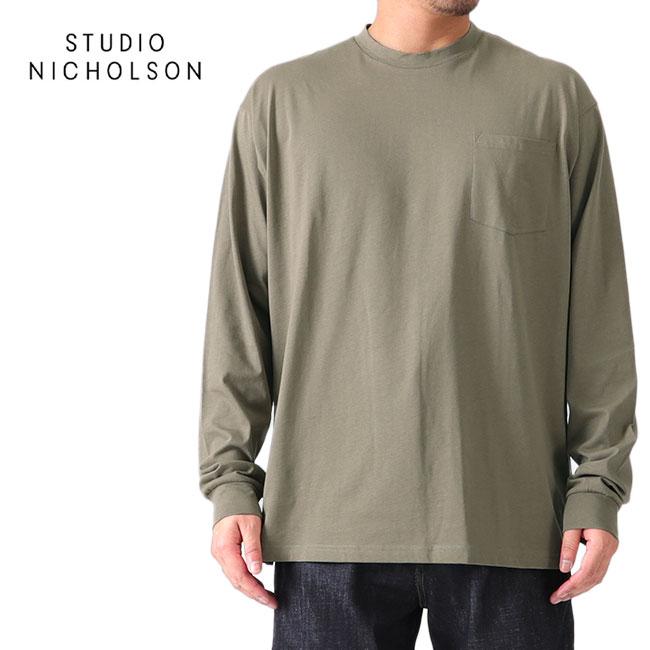 STUDIO NICHOLSON スタジオニコルソン LASZLO 胸ポケット ロンT SNM