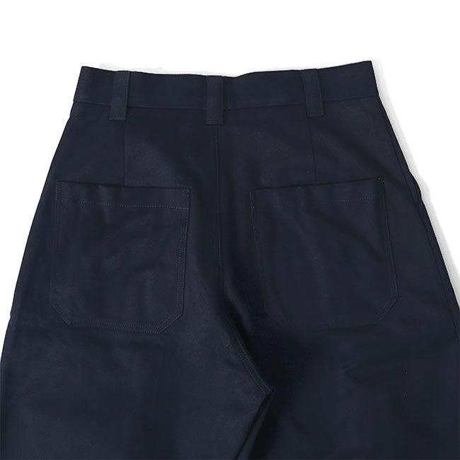 スタジオニコルソン　2タック　ワイドパンツ　ピーチコットンツイル　チノ STUDIO NICHOLSON 22SSピーチコットンツイルワイドパンツ M STUDIO