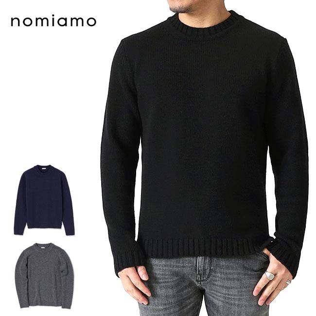 nomiamo ノミアモ ミドルゲージ クルーネック カシミヤセーター MARIO