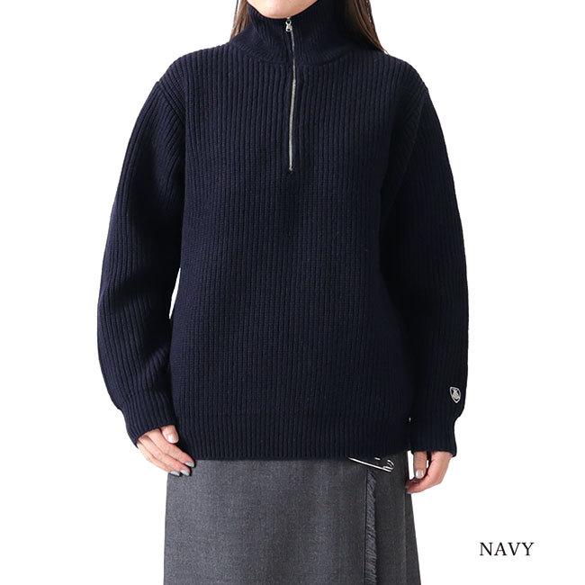 ORCIVAL（オーシバル） ハーフジップ ハイネック ニットセーター RC