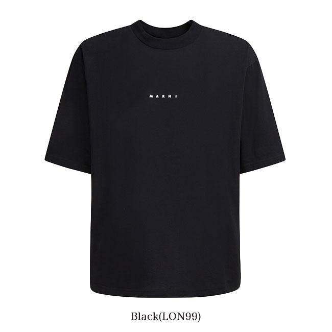 【即日発送】MARNI マルニ ネイビー S ミニロゴTシャツ 大人も着用可能★ MARNI マルニ ミニロゴTシャツ HUMU0223P1 USCS87 半袖Tシャツ メンズ