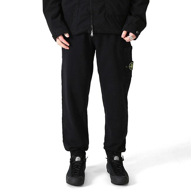 STONE ISLAND ストーンアイランド スウェットパンツ 6200021 黒 ブラック メンズの画像