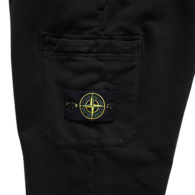 STONE ISLAND ストーンアイランド スウェットパンツ 6200021 黒 ブラック メンズの画像