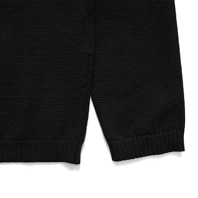 STONE ISLAND ストーンアイランド マイクロステッチ オーガニックコットンセーター 5100023 黒 ブラック メンズの画像
