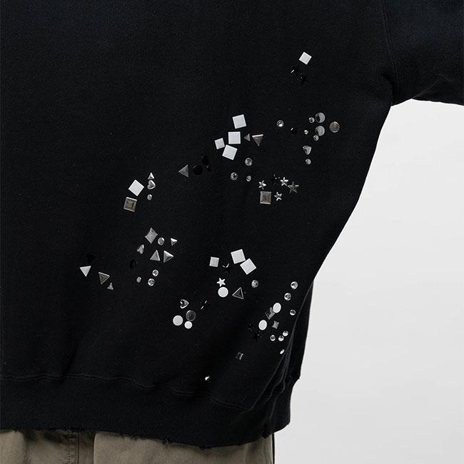 Maison MIHARA YASUHIRO メゾンミハラヤスヒロ エンベリッシュド フーディー スウェットパーカー J16HD741 プルオーバー メンズの画像