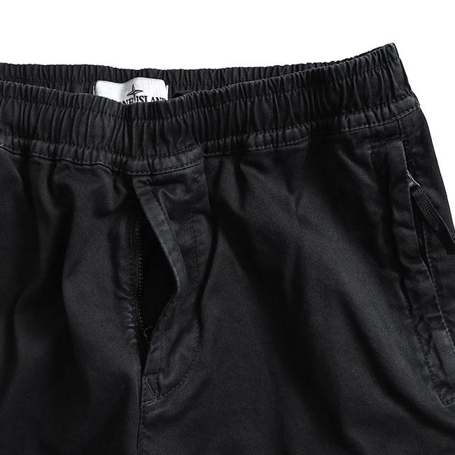 STONE ISLAND ストーンアイランド ガーメントダイ テーパード カーゴパンツ 8115313L1 K2S153100033 黒 ブラック メンズの画像