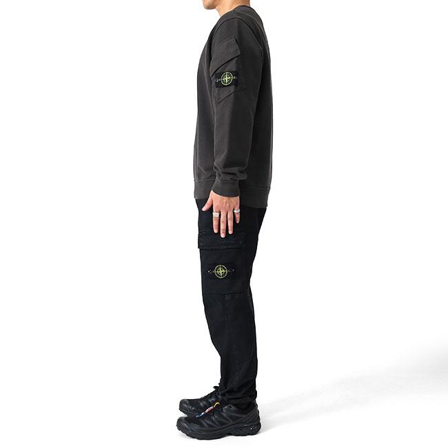 STONE ISLAND ストーンアイランド ガーメントダイ テーパード カーゴパンツ 8115313L1 K2S153100033 黒 ブラック メンズの画像
