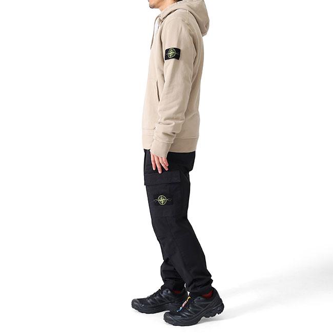 STONE ISLAND ストーンアイランド ガーメントダイ テーパード カーゴパンツ 8115313L1 K2S153100033 黒 ブラック メンズの画像