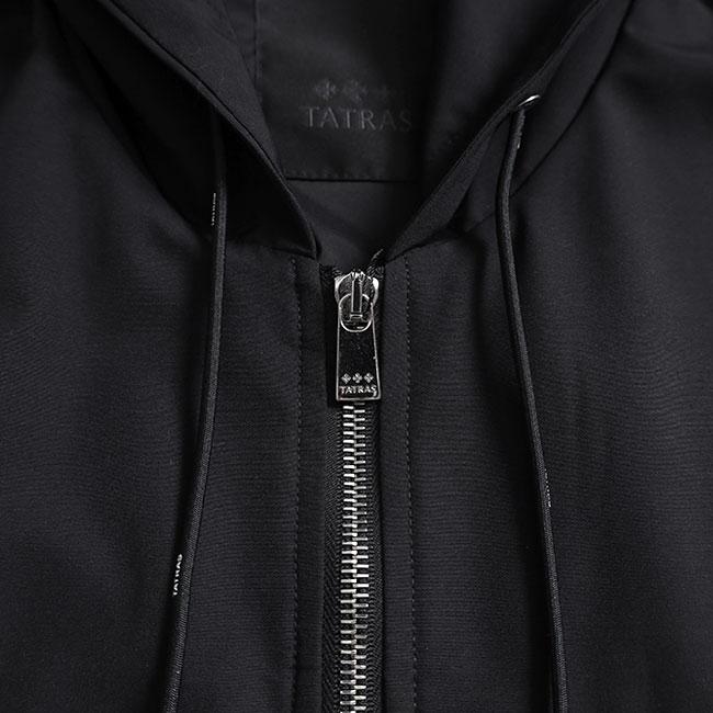 TATRAS タトラス LEAO レアオ ウールナイロン フード付き ジップジャケット パーカー 黒 メンズの画像