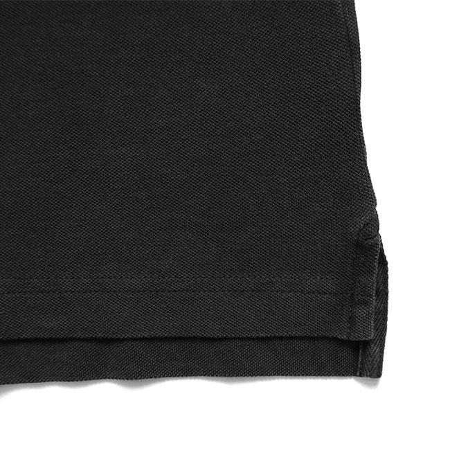 Acne Studios ブラック ポロシャツ 半袖 Acne Studios アクネストゥディオズ ウォッシュド ロゴポロシャツ FN