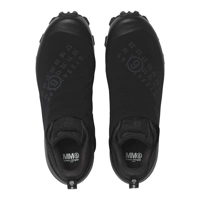 MM6 × Salomon エムエム6 サロモン CROSS DUST スニーカー SH1WS0026 P7624 コラボ 黒 ブラック シューズ メンズの画像