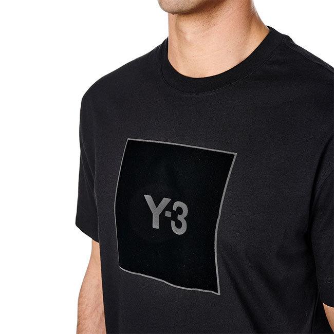 Y-3 ワイスリー スクエアラベルロゴ Tシャツ HB3332 半袖Tシャツ