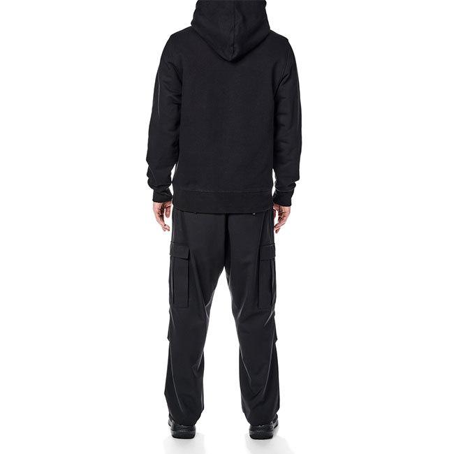 Y-3 ワイスリー スクエアラベルロゴ プルオーバー スウェットパーカー