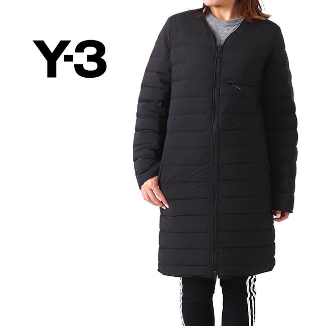 Y-3 ワイスリー ノーカラー ライトダウン キルティングコート