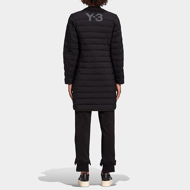 Y-3 ワイスリー ノーカラー ライトダウン キルティングコート