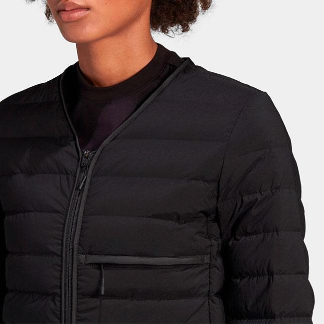 Y-3 ブラック キルティングダウンジャケット　最終値引き ウォッシャブル】フーデッドキルティングダウンジャケット