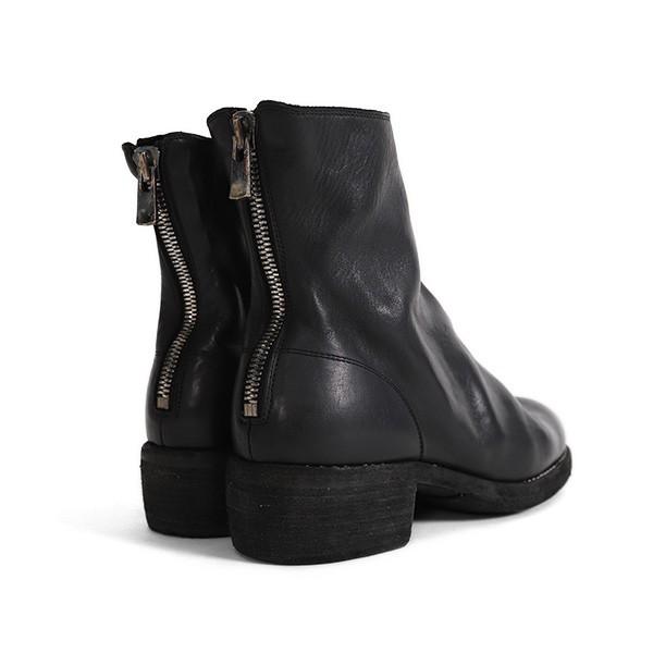 guidi グイディ ブーツ バックジップブーツ グイディ GUIDI Back Zip Boots Single Sole Wide Model （Black