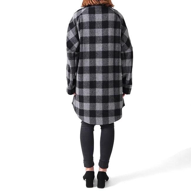 【USA製】 Woolrich ウール パッチワーク コート L WOOLRICH（ウールリッチ） [TIME SALE] バッファローチェック ウール