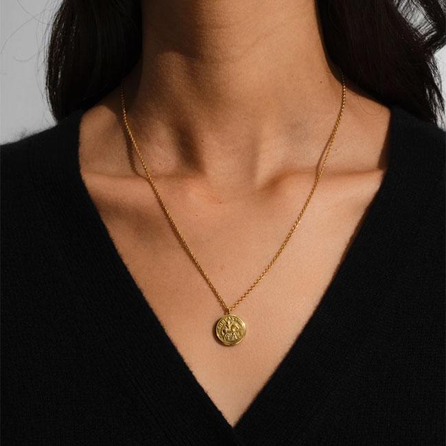 TOMWOOD トムウッド Coin Pendant Gold 20.5inch コインペンダント