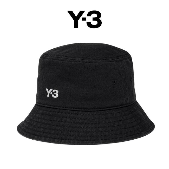 Y-3 ワイスリー ロゴ バケットハット IX7000 黒 帽子 メンズ
