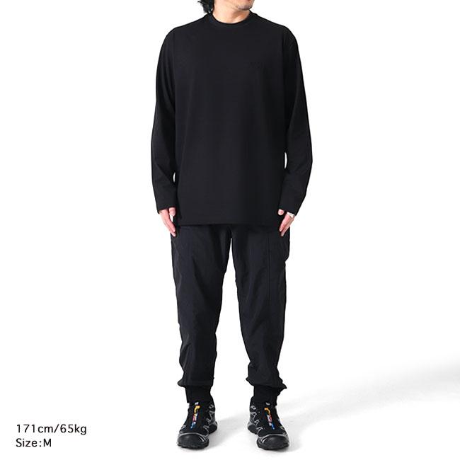 Y-3 ワイスリー ベルト付き クリンクル ナイロンパンツ IN8757 黒