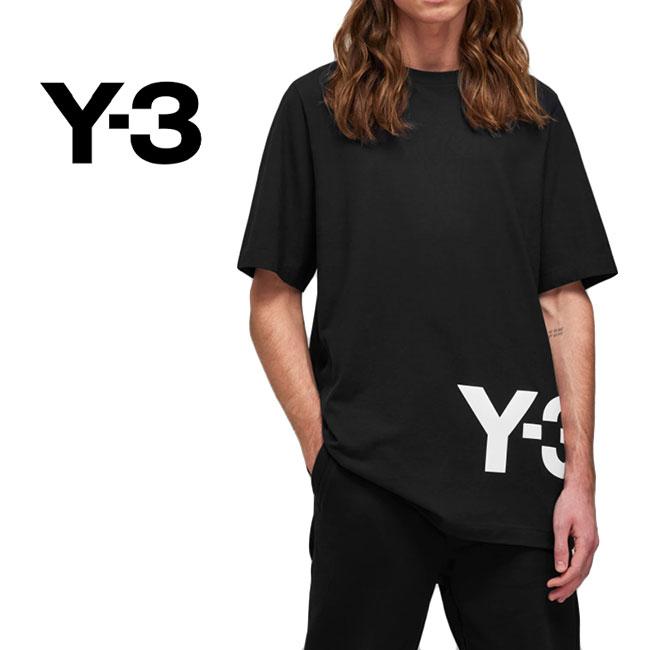 Y-3 ワイスリー チェスト ビッグロゴ Tシャツ HG6093 半袖Tシャツ 黒