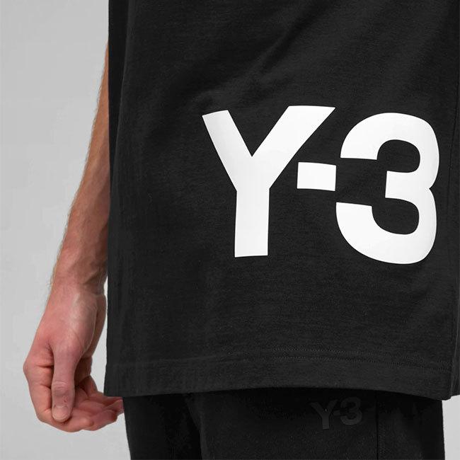 Y-3 ワイスリー チェスト ビッグロゴ Tシャツ HG6093 半袖Tシャツ 黒