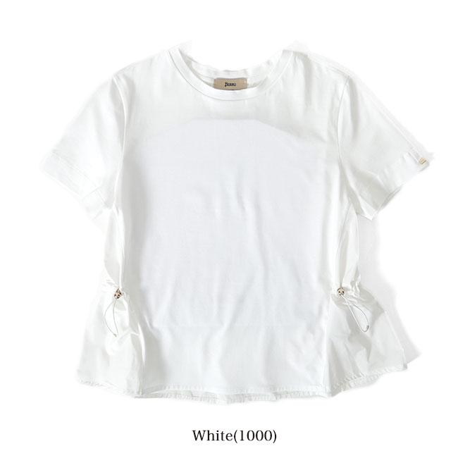 HERNO ヘルノ ドローストリング付き Tシャツ JG000224D52006 半袖T