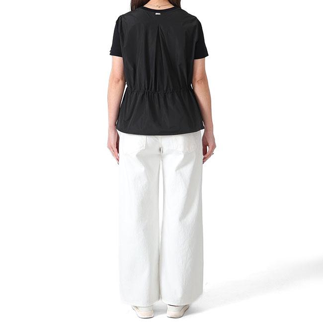 ヘルノ JG000224D 52006 レディースドローストリングカットソー HERNO ヘルノ ドローストリング付き Tシャツ JG000224D52006