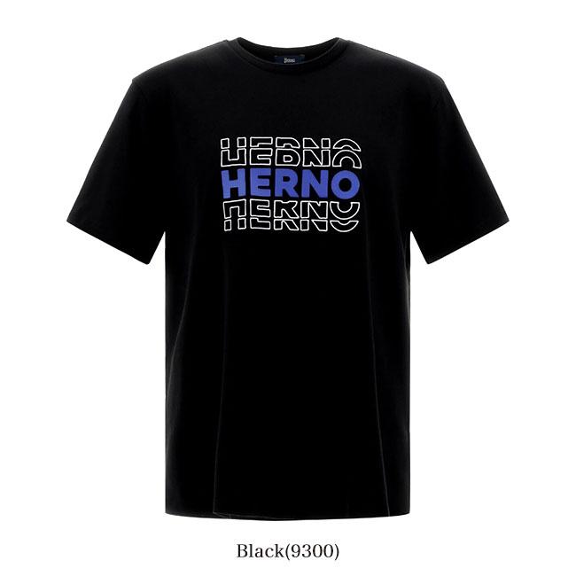 HERNO ヘルノ ピュアコットン レタリングロゴ Tシャツ JG000195U52000 半袖Tシャツ メンズ｜golden-state｜03
