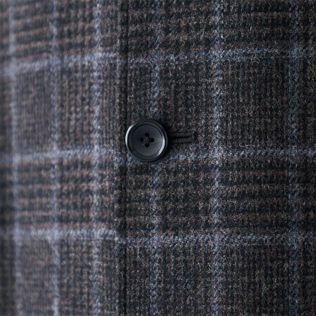ANATOMICA アナトミカ リバーシブル チェック シングルラグラン ANATOMICA アナトミカ リバーシブル チェック シングルラグラン