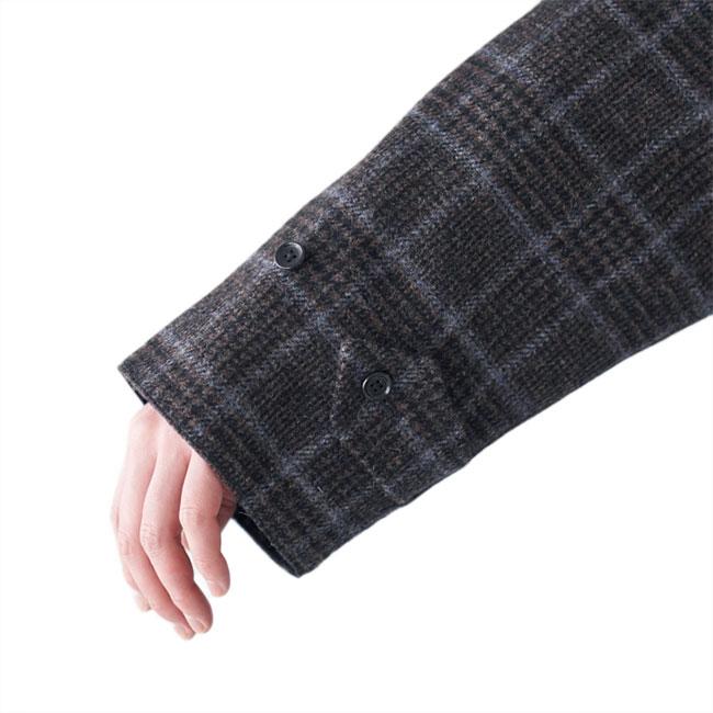 ANATOMICA アナトミカ リバーシブル チェック シングルラグラン ANATOMICA アナトミカ リバーシブル チェック シングルラグラン