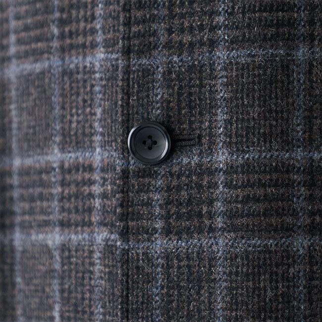 ANATOMICA（アナトミカ） リバーシブル チェック シングルラグラン