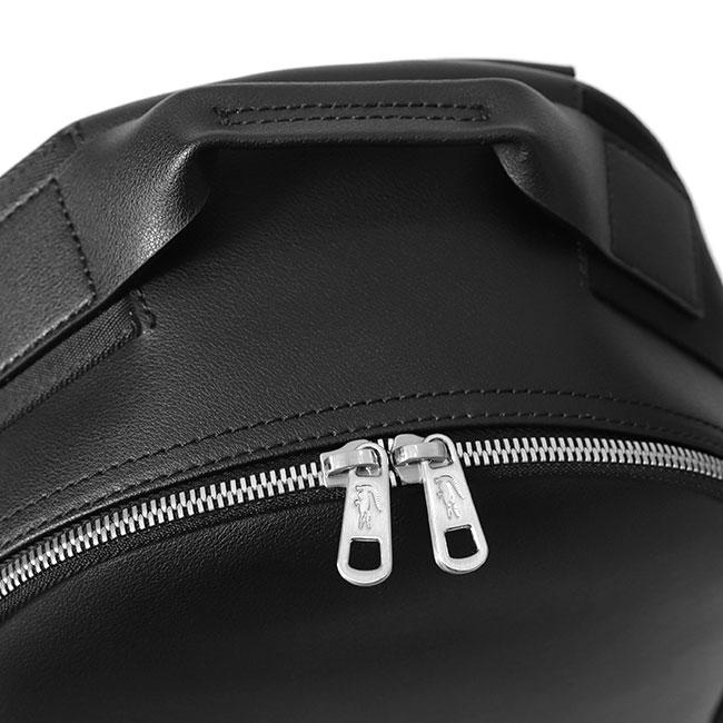 LACOSTE ラコステ プラクティス レザー バックパック NH4396PN 黒
