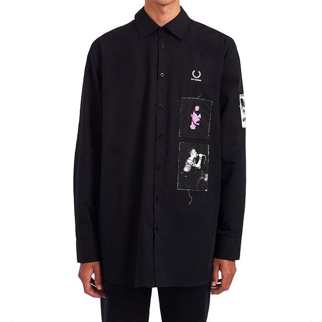 Raf Simons Fred Perry ラフシモンズ フレッドペリー オーバーサイズ プリントパッチ シャツ Sm9053 長袖シャツ メンズ Golden State 通販 Paypayモール